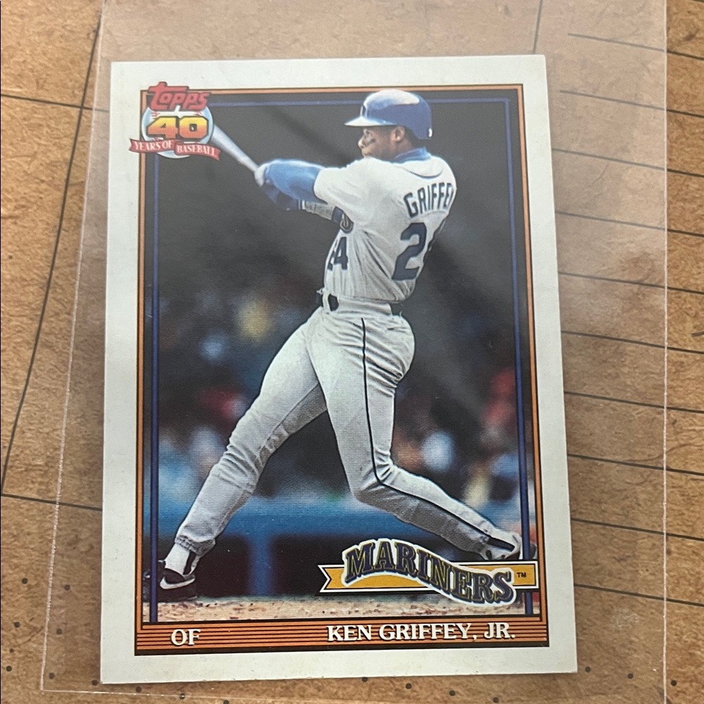 Topps 40th Anniversary Ken Griffey Jr. Card - Blue and White